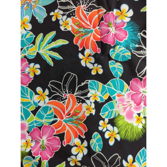Hawaiian Sarong Beach Cover Up Tropical Hibiscus Flowers 68x42 Wrap Scarf - Picture 4 of 4